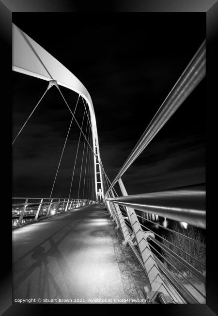 The Infinity Bridge, Stockton-on-tees Framed Print by Stuart Brown