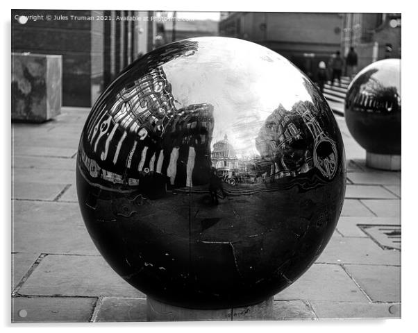 London Orbs Acrylic by Jules D Truman