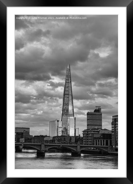 The Shard Framed Mounted Print by Jules D Truman