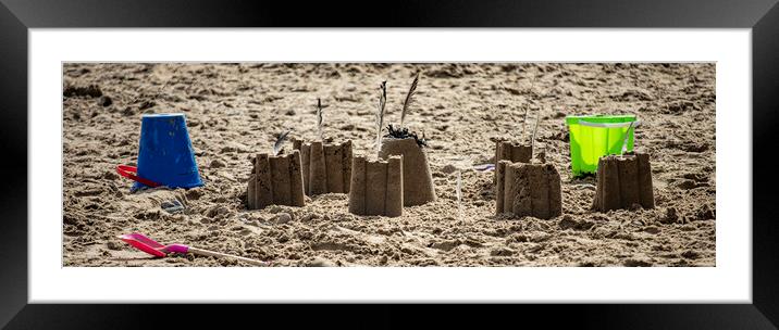 Castles in the Sand Framed Mounted Print by Glen Allen