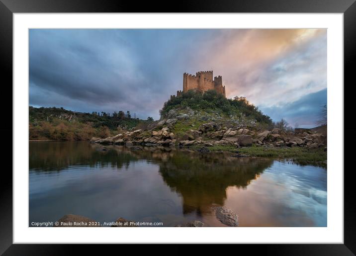 Almourol Castle in Portugal Framed Mounted Print by Paulo Rocha