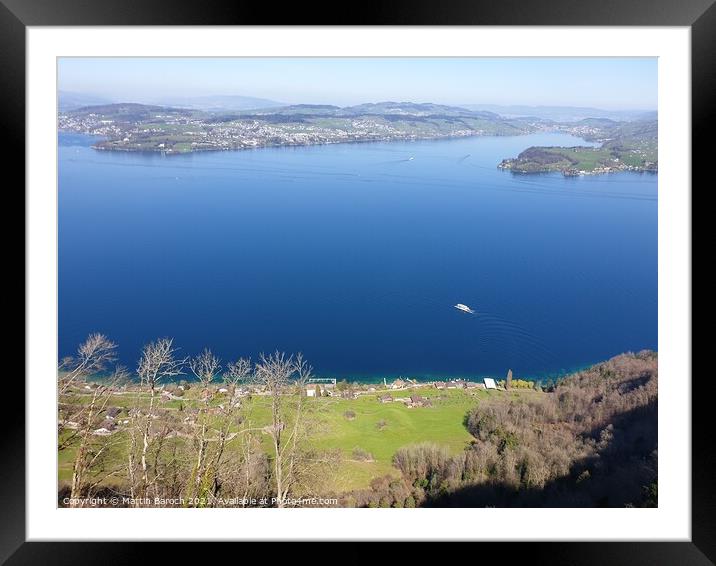 Look at Lake Luzern from Bürgenstock  Framed Mounted Print by Martin Baroch