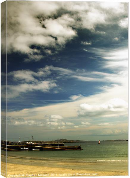 Leadgarrow Harbour 1 Canvas Print by Stephen Maxwell
