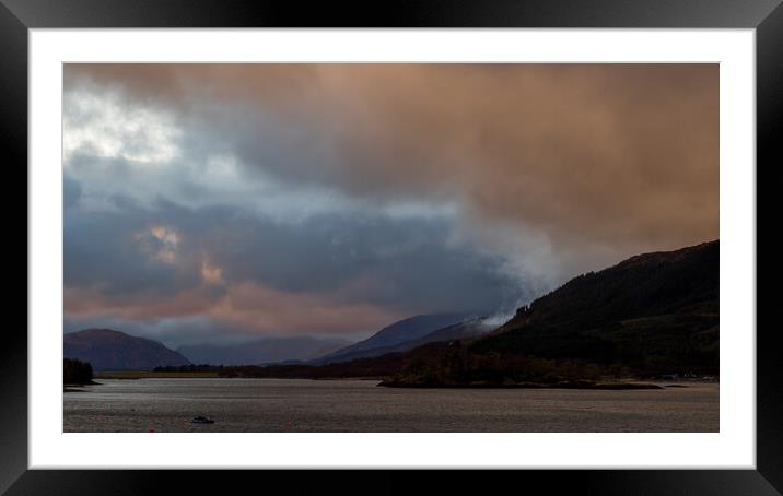 loch eil Fort William in the Scottish Highlands Framed Mounted Print by chris smith