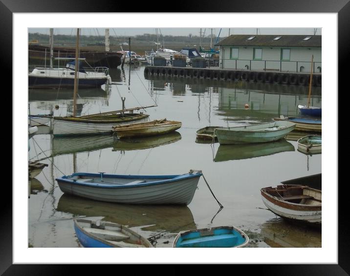 Low Tide at Old Leigh Framed Mounted Print by John Bridge