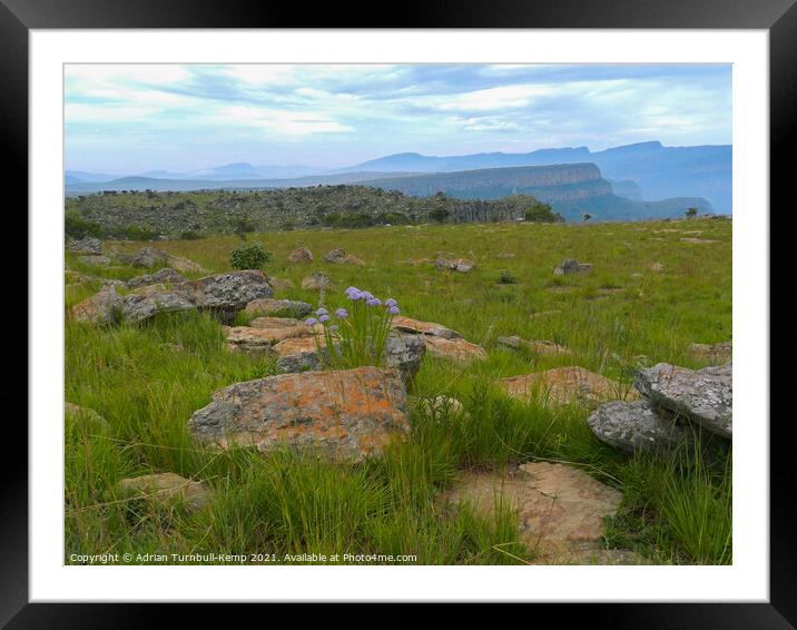 Escarpment, Blyde River, Mpumalanga Framed Mounted Print by Adrian Turnbull-Kemp