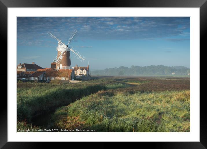 Cley Mill Morning Framed Mounted Print by Martin Tosh