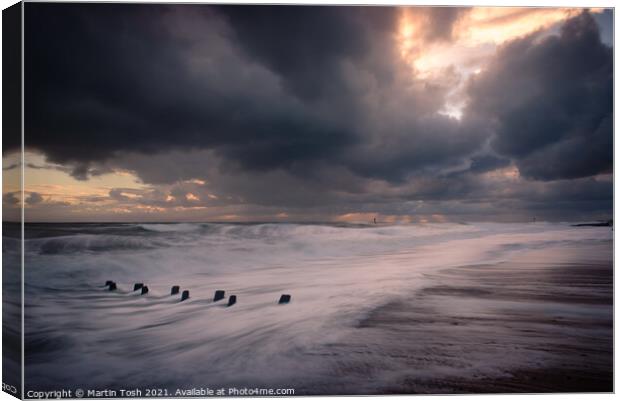 'Moody Mundesley Morning' Canvas Print by Martin Tosh