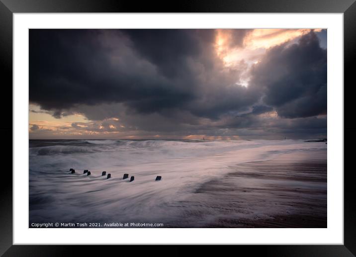 'Moody Mundesley Morning' Framed Mounted Print by Martin Tosh