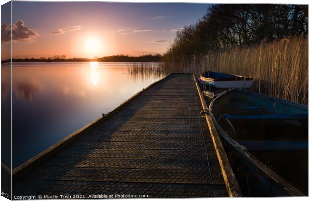 'Tucked In' Filby Broad Canvas Print by Martin Tosh