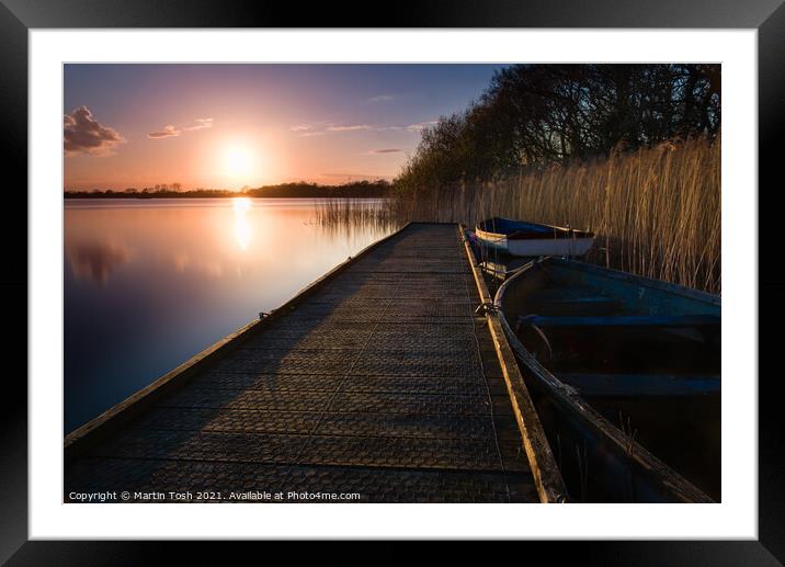 'Tucked In' Filby Broad Framed Mounted Print by Martin Tosh