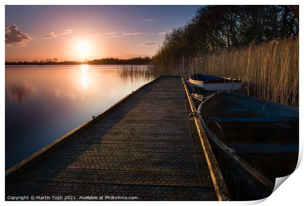 'Tucked In' Filby Broad Print by Martin Tosh