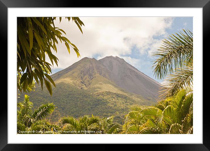 volcan Arenal Costa Rica Framed Mounted Print by Craig Lapsley