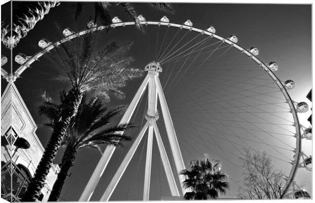 High Roller Las Vegas United States of America Canvas Print by Andy Evans Photos