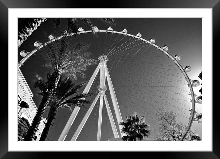 High Roller Las Vegas United States of America Framed Mounted Print by Andy Evans Photos