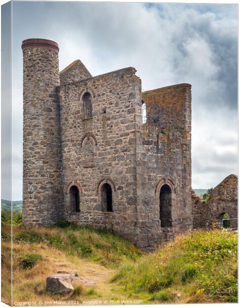 Giew Mine, Cornwall Canvas Print by Jim Monk