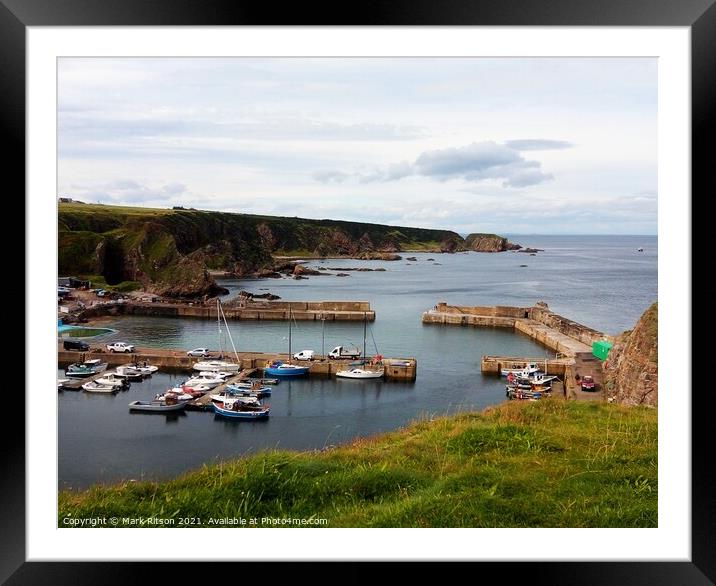 Portknockie Harbour  Framed Mounted Print by Mark Ritson