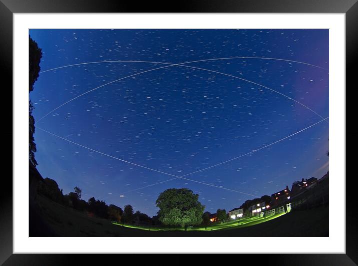 Space Station multiple flyby Framed Mounted Print by mark humpage
