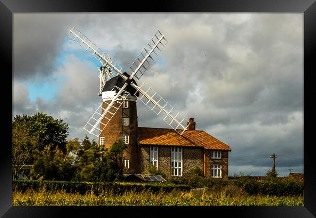 Windmill at Weybourne, North Norfolk Framed Print by Clive Wells