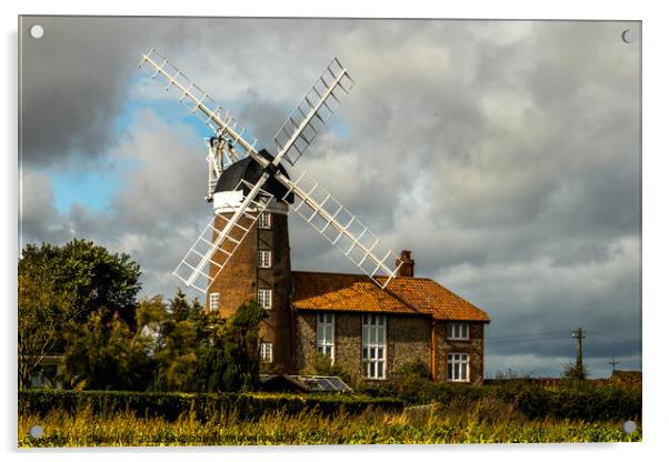 Windmill at Weybourne, North Norfolk Acrylic by Clive Wells