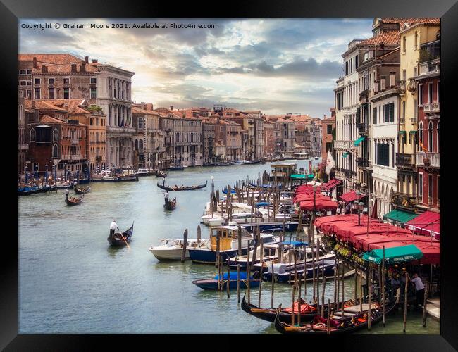Venice Grand Canal Framed Print by Graham Moore