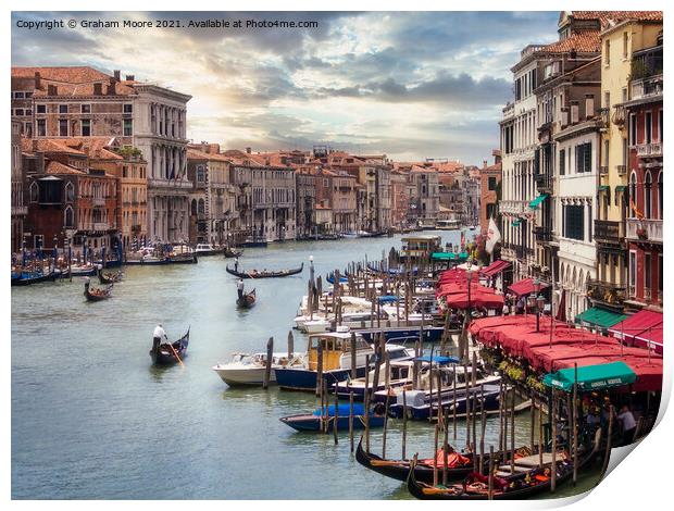 Venice Grand Canal Print by Graham Moore