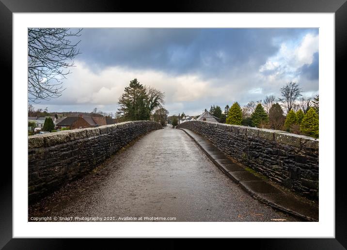 View over the Bridge of Dee, a stone bridge near Castle Douglas, Scotland Framed Mounted Print by SnapT Photography
