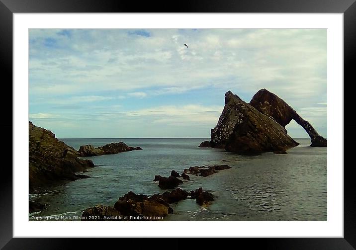 The Bow Fiddle Rock Framed Mounted Print by Mark Ritson