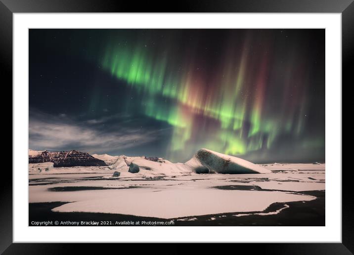 Arctic Aurora Framed Mounted Print by Tony Prower