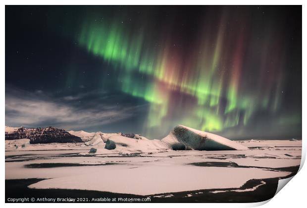 Arctic Aurora Print by Tony Prower