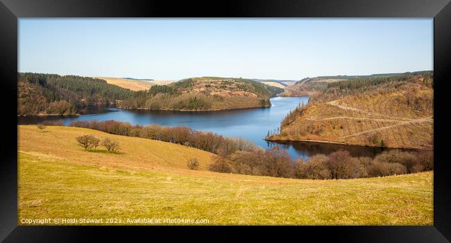 Llyn Brianne Reservoir, Mid Wales Framed Print by Heidi Stewart