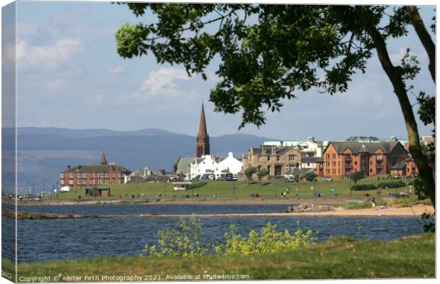 Largs Ayrshire Canvas Print by Alister Firth Photography