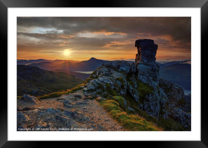 Sunrise at the Cobbler, Scotland Framed Mounted Print by Scotland's Scenery