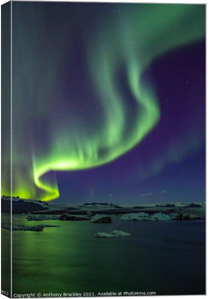 Aurora curves Canvas Print by Tony Prower