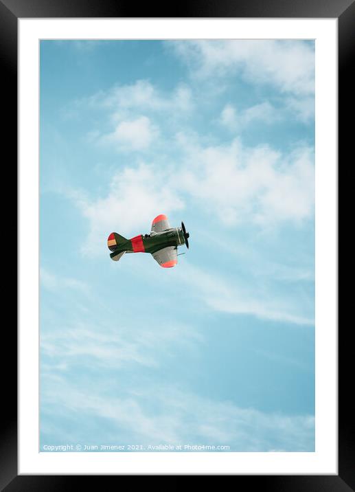 Old Russian Fighter Plane from Spanish Civil War  Framed Mounted Print by Juan Jimenez
