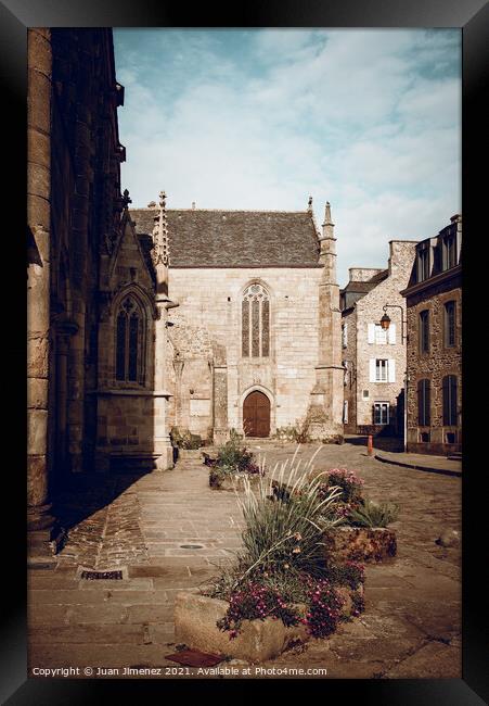 The Cathedral of Dinan Framed Print by Juan Jimenez