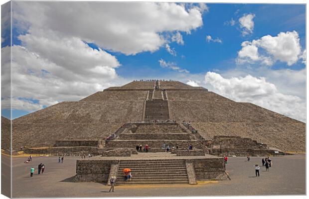 Pyramid of the Sun, Teotihuacán, Mexico Canvas Print by Arterra 