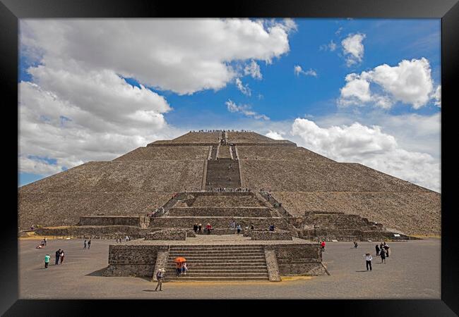 Pyramid of the Sun, Teotihuacán, Mexico Framed Print by Arterra 