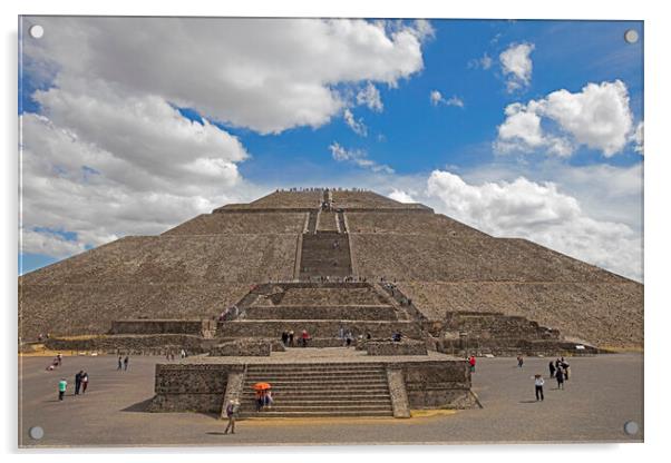 Pyramid of the Sun, Teotihuacán, Mexico Acrylic by Arterra 