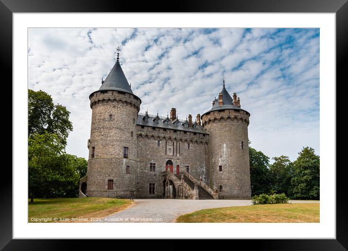 The Medieval Castle of Combourg in Brittany Framed Mounted Print by Juan Jimenez