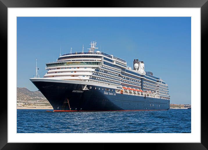 Cruise Ship MS Oosterdam Framed Mounted Print by Arterra 