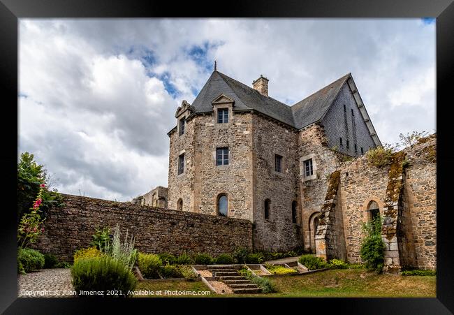 The Abbey of Beauport in French Brittany Framed Print by Juan Jimenez