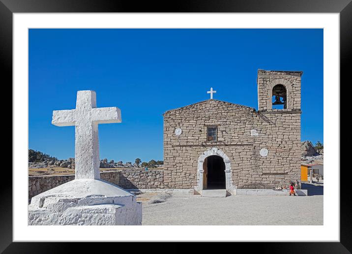 Jesuit San Ignacio Mission Church near Creel, Chihuahua, Mexico Framed Mounted Print by Arterra 
