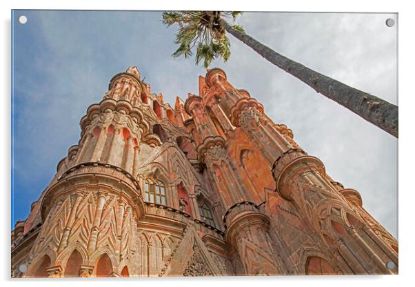 Parroquia de San Miguel Arcangel in San Miguel de Allende, Mexico Acrylic by Arterra 