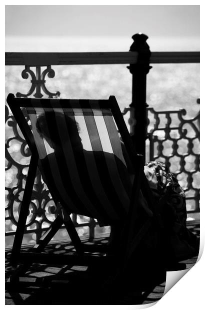 An Afternoon Nap in Brighton Print by Neil Overy