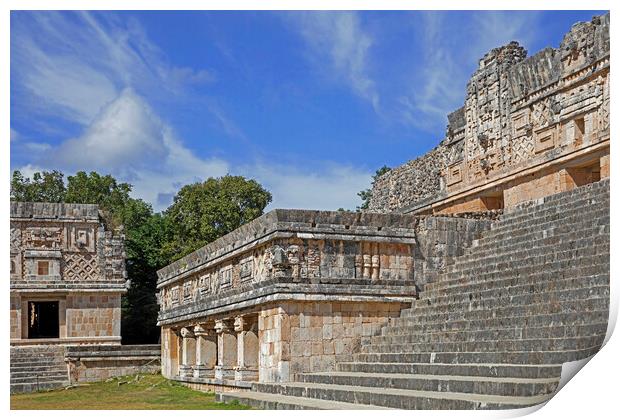 Governor's Palace at Uxmal, Yucatan, Mexico Print by Arterra 
