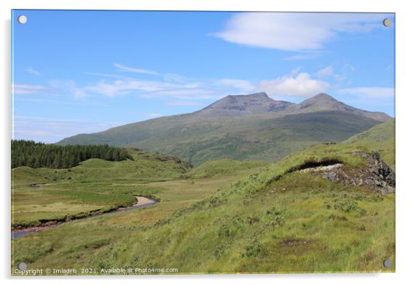 Ben More Mountain, Isle of Mull, Scotland Acrylic by Imladris 