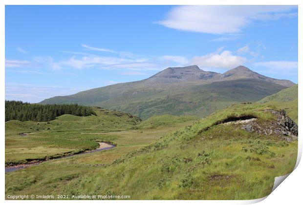 Ben More Mountain, Isle of Mull, Scotland Print by Imladris 