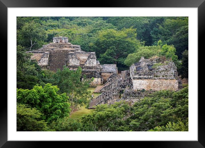 Maya Ruins at Ek Balam, Temozon, Yucatan, Mexico Framed Mounted Print by Arterra 