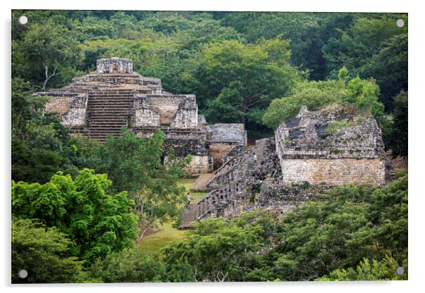 Maya Ruins at Ek Balam, Temozon, Yucatan, Mexico Acrylic by Arterra 